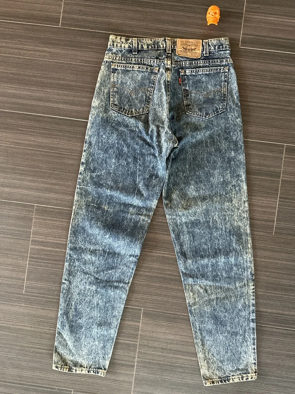 80s acid wash orange tab levi's 32/32
